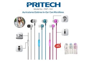 AURICULARES IN-EAR CON MICROFONO PBP-164