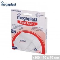 MEGAPLAST COMPRESAS DE GASA ESTERILIZADAS X 100