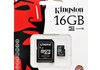 SD MICRO KINGSTON 16 GB + ADAPTADOR